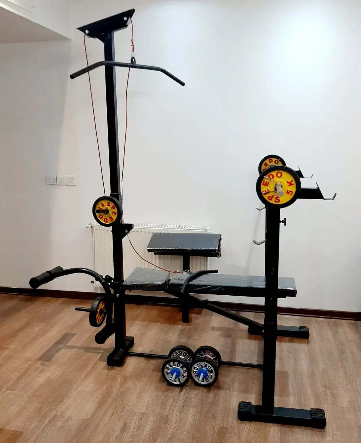 میز ورشی ۵۸کاره پروفیل۶۰در۶۰عرض ۱۱۰ دستگاه بدنسازی|تجهیزات ورزشی|کرج, کوی مهر|دیوار