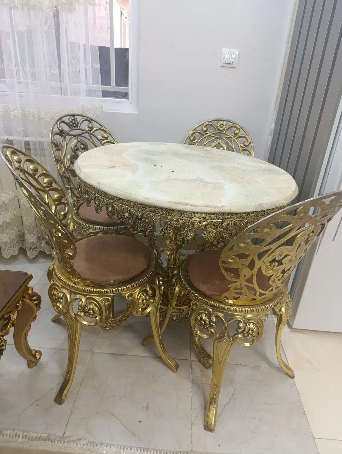 میز غذاخوری برنز|میز و صندلی غذاخوری|تویسرکان, |دیوار