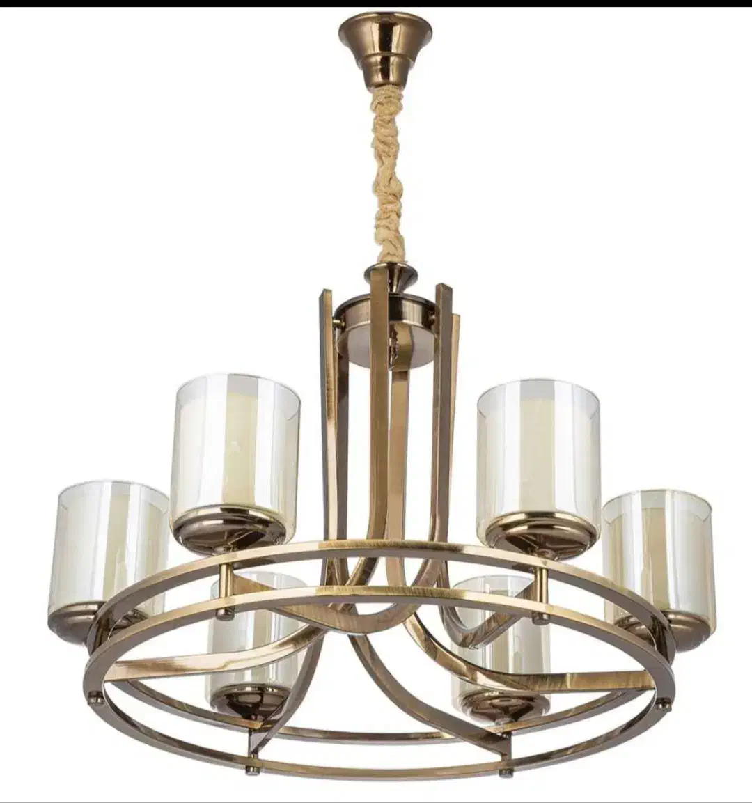 یک عدد لوستر ۶ شعله صفر (زیر قیمت بازار )|لوستر و چراغ آویز|سقز, |دیوار