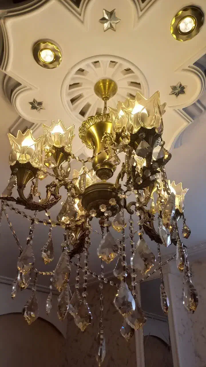 لوستر برنز برنجی درحد نو|لوستر و چراغ آویز|تهران, تهرانسر شرقی|دیوار