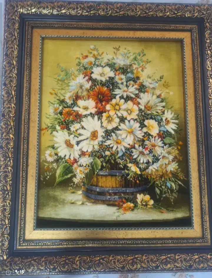 تابلو فرش چله ابربشم|تابلو فرش|تهران, گلستان (شهرک راه آهن)|دیوار