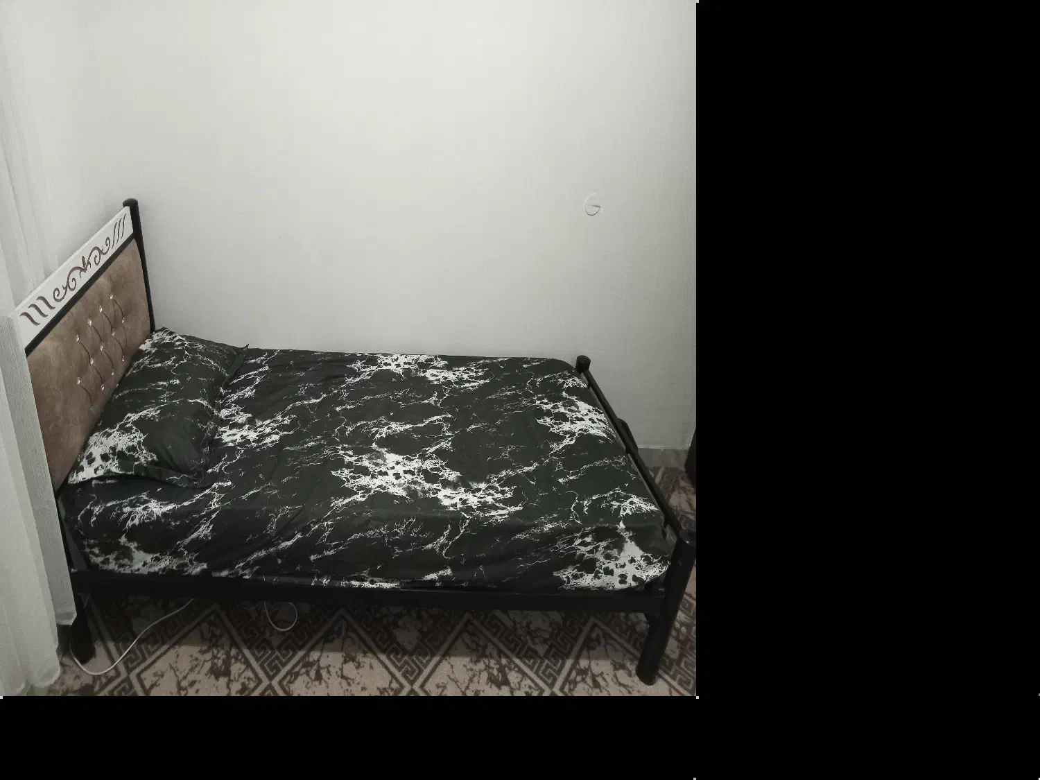 تخت خواب یک نفره بدون تشک|تخت و سرویس خواب|ماسال, |دیوار