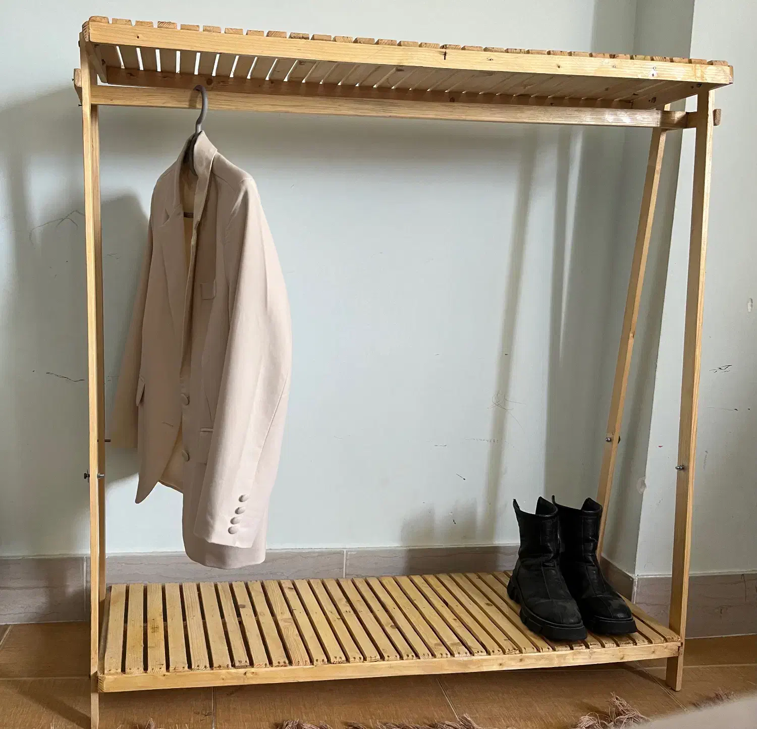 رگال چوبی ۲طبق|جاکفشی، کمد، دراور|گرگان, |دیوار