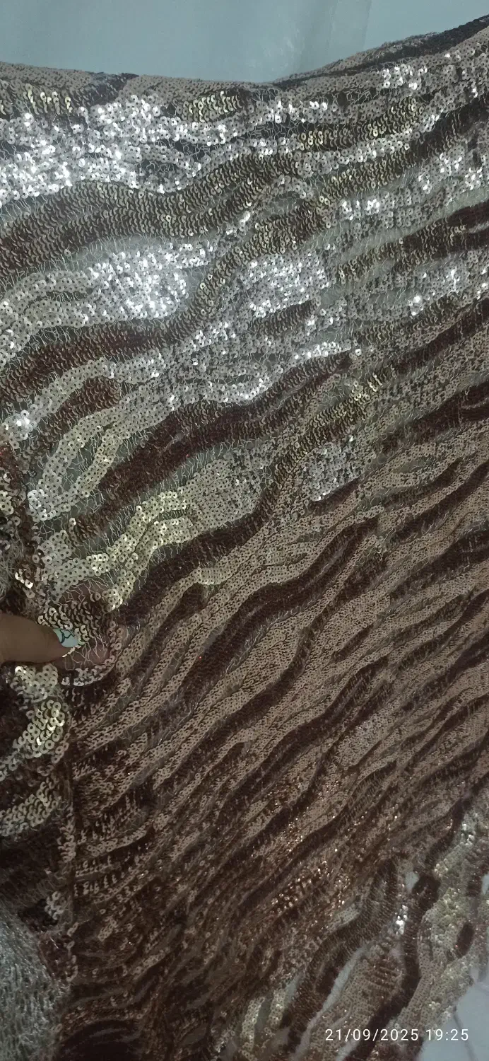 پارچه پولکی کارشده|لباس|نقده, |دیوار