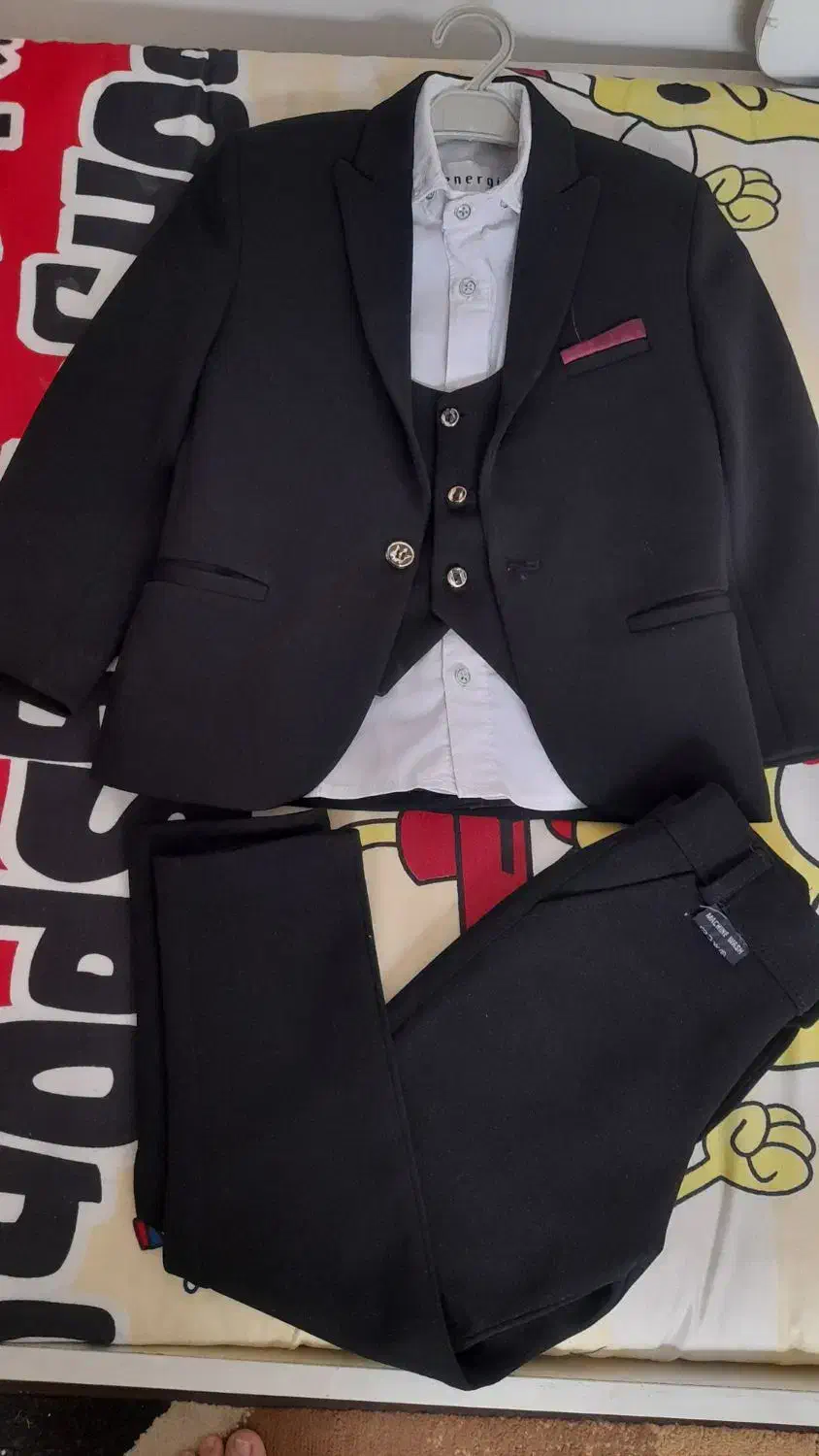 کت شلوار مشکی پسرانه|کفش و لباس بچه|تربت جام, معدآباد|دیوار