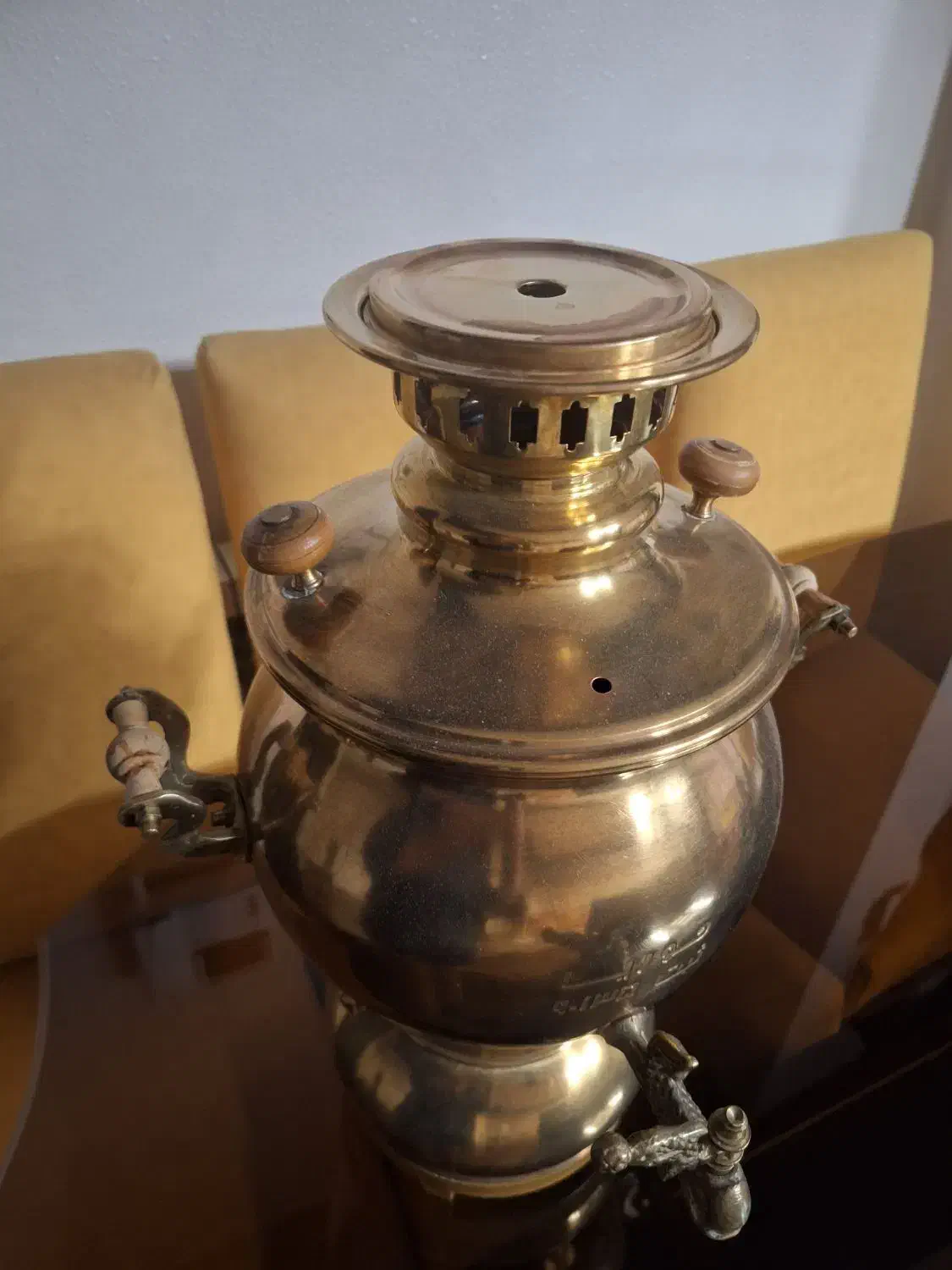 سماور مسی گازی دو میلیون و پانصد|سماور، چای‌ساز، قهوه‌ساز|شاهین‌شهر, برخوار غرب|دیوار