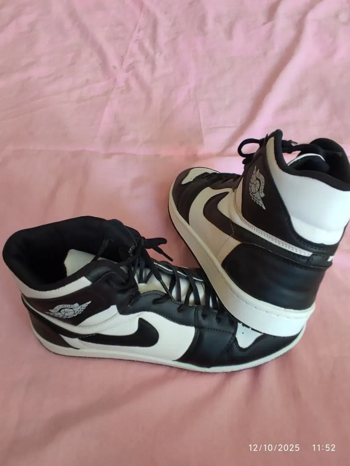 کفش کتونی ساقدار نوشماره 44 مشکی سفید ایرجردن|کیف، کفش، کمربند|هشتگرد, فاز ۱ مهستان|دیوار