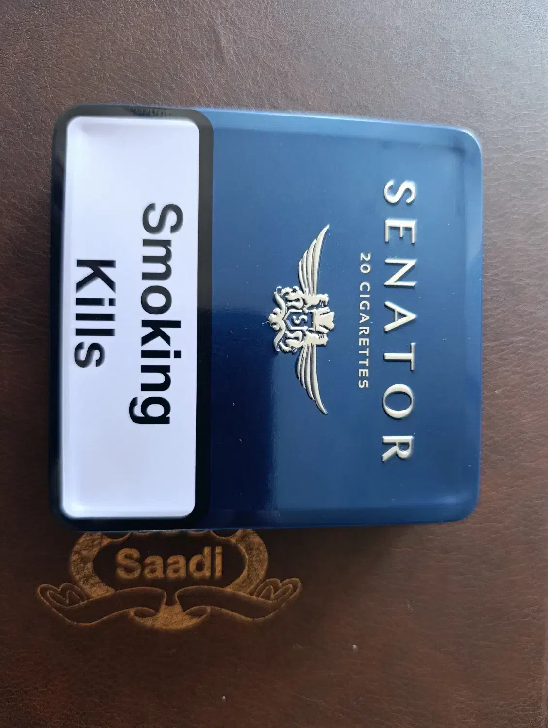 جعبه فلزی سیگار سناتور شرابی|زیورآلات و اکسسوری|آباده, |دیوار