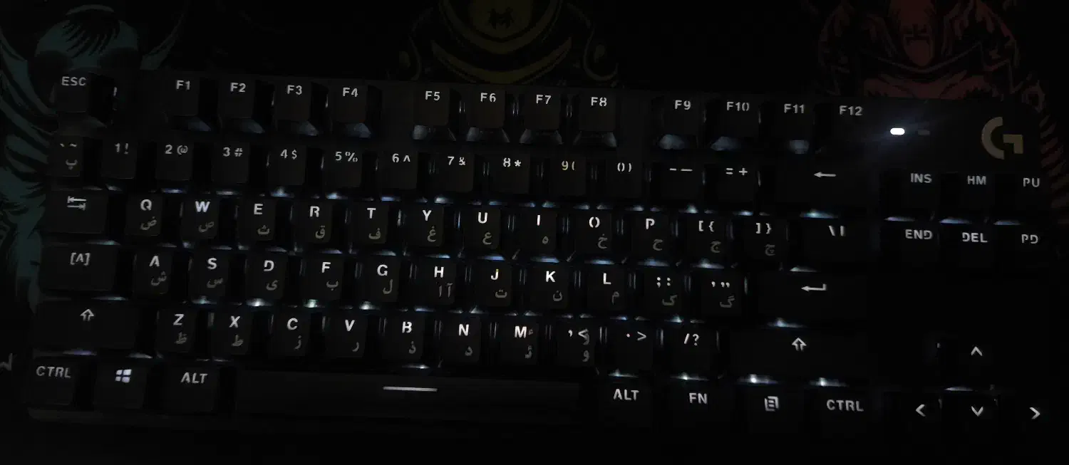 کیبورد مکانیکال Logitech G412 TKL تمیز|قطعات و لوازم جانبی رایانه|ساری, |دیوار