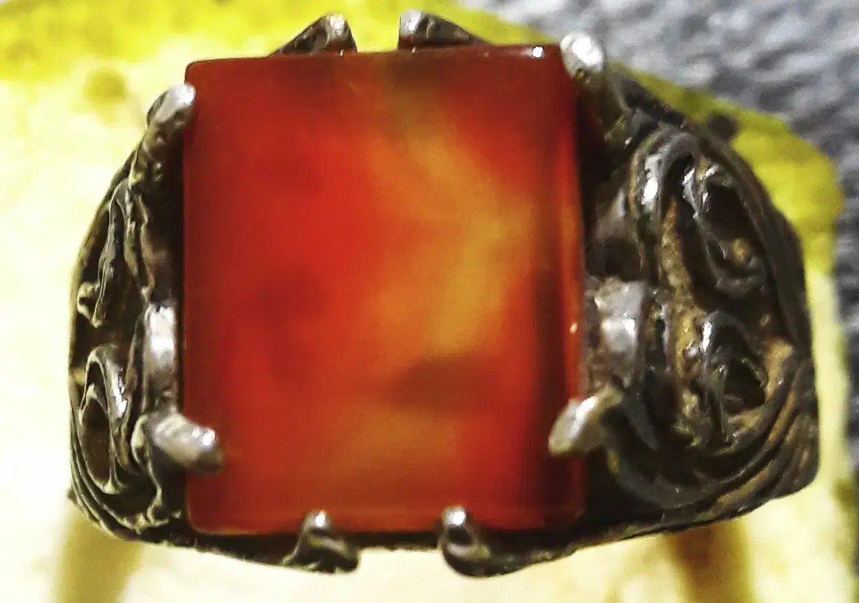 انگشتر با نگین عقیق با بیش از ۸۰سال قدمت|جواهرات|نکا, |دیوار