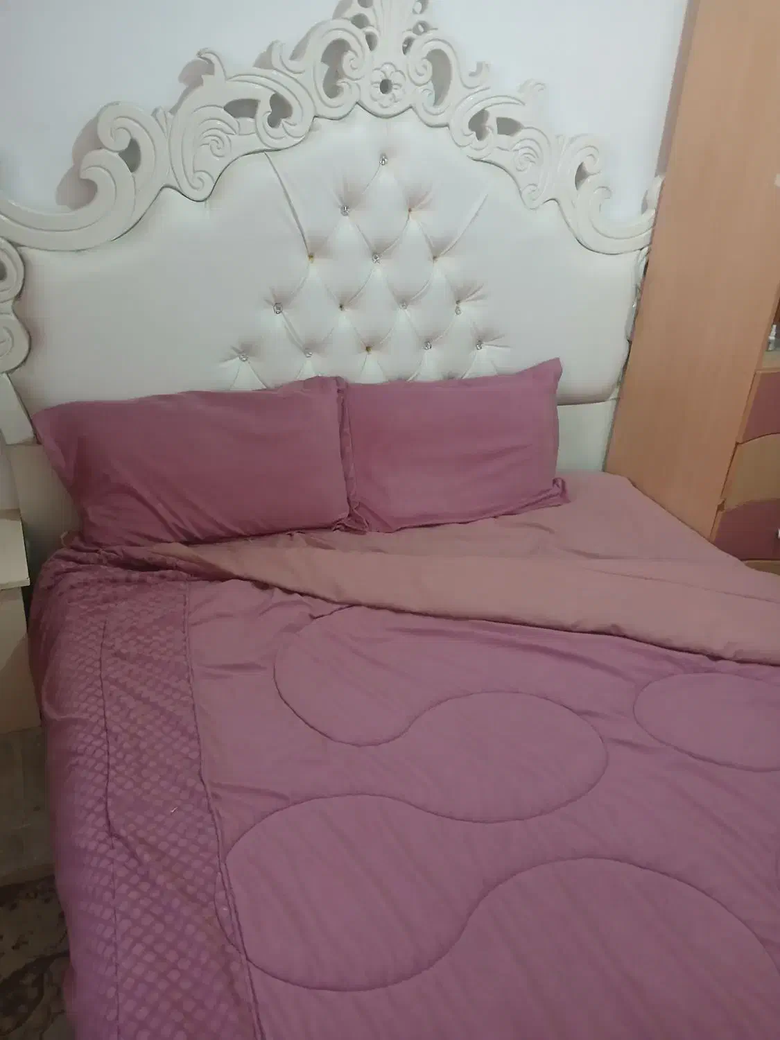 تخت خواب دونفره ،همراه با تشک طبی رویال|تخت و سرویس خواب|محمدشهر, شهرک نگین|دیوار