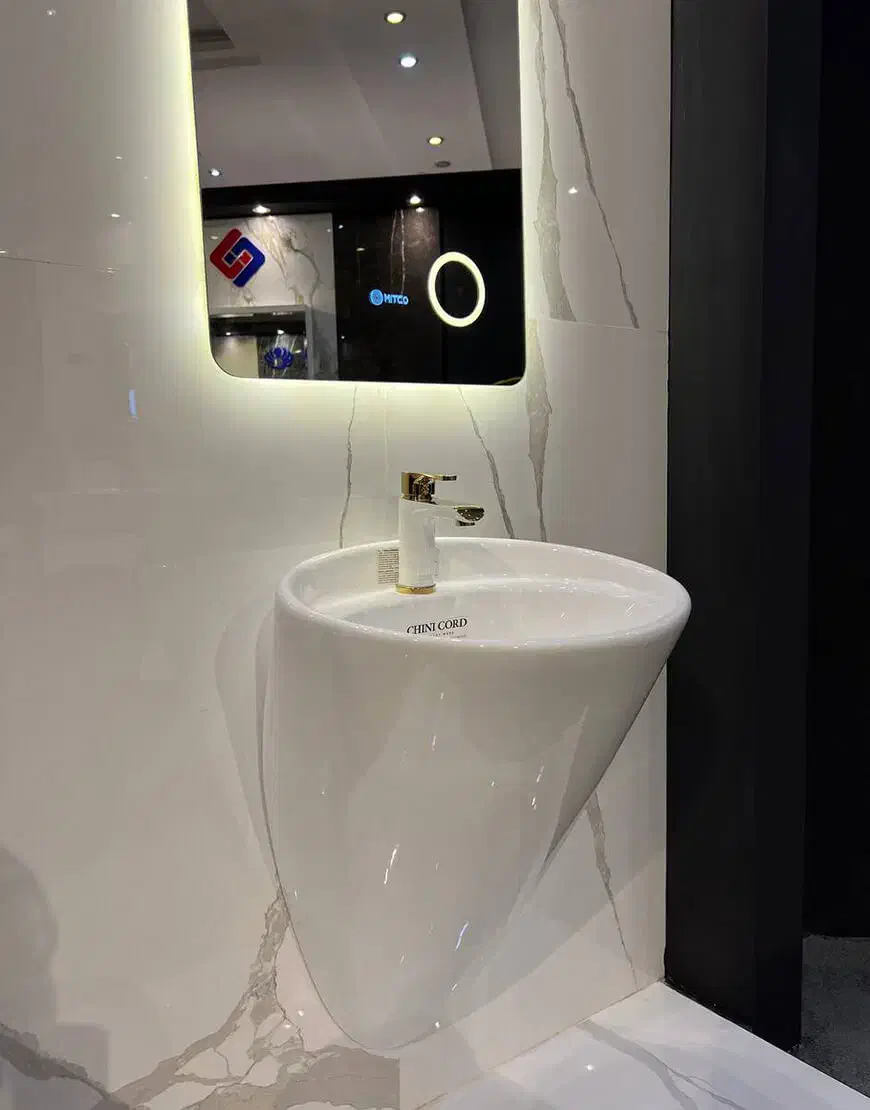 روشویی چینی کرد مدل فلوریا|لوازم سرویس بهداشتی|آران و بیدگل, |دیوار