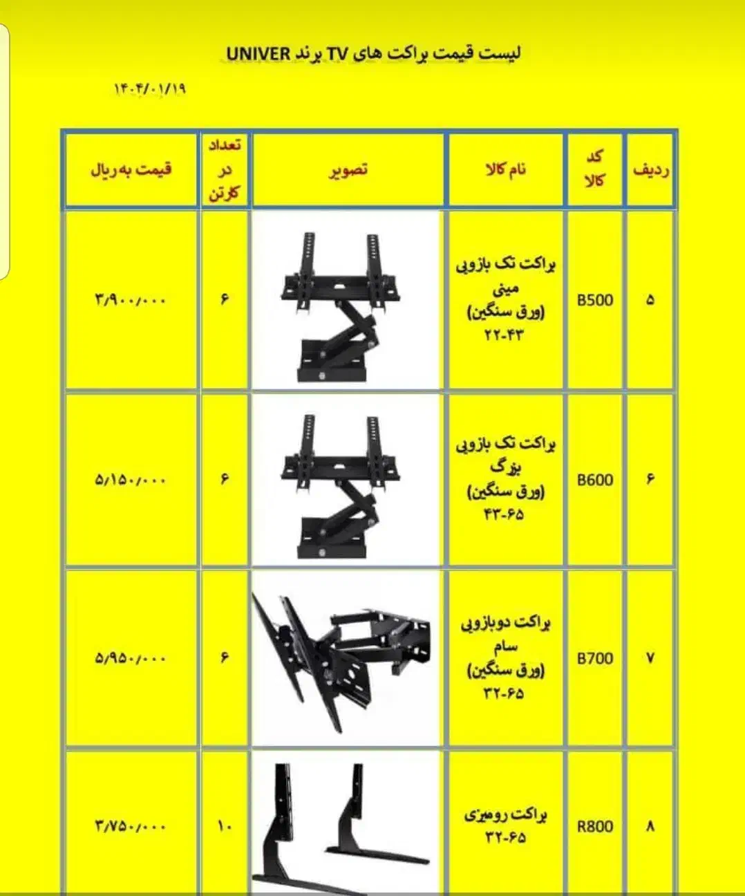 براکت یاپایه دیواری رومیزی محافظ صفحه شلف|تلویزیون و پروژکتور|قرچک, پویینک|دیوار