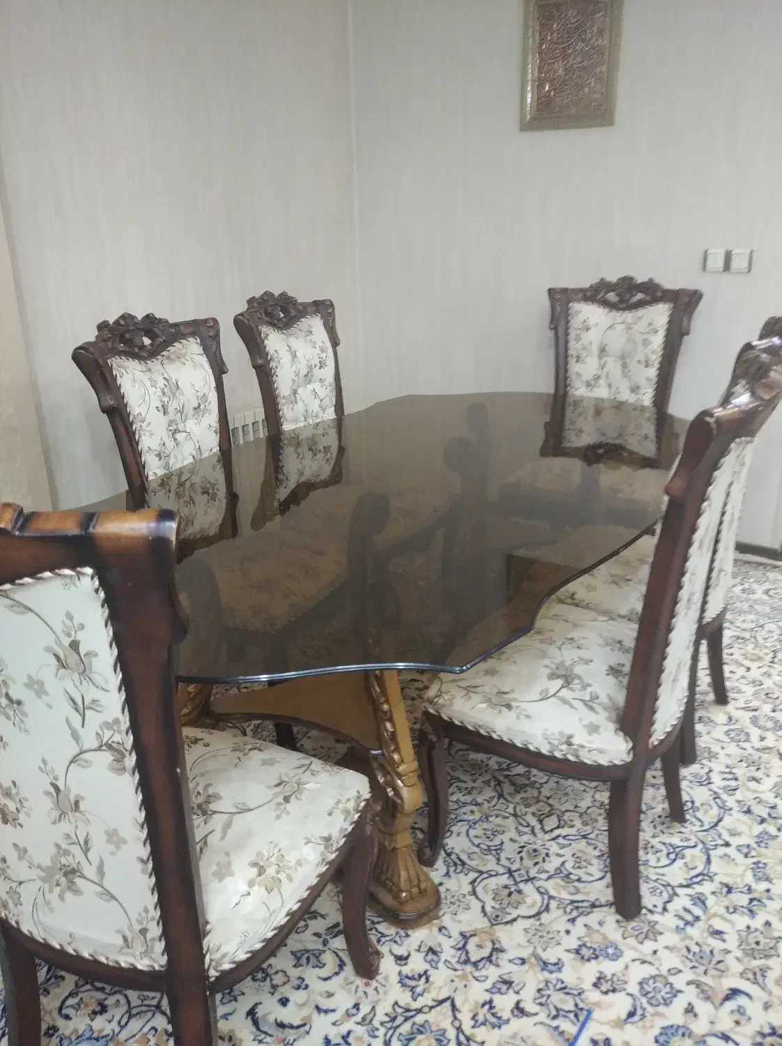 میز ناهارخوری 6 نفره|میز و صندلی غذاخوری|اصفهان, طامه|دیوار