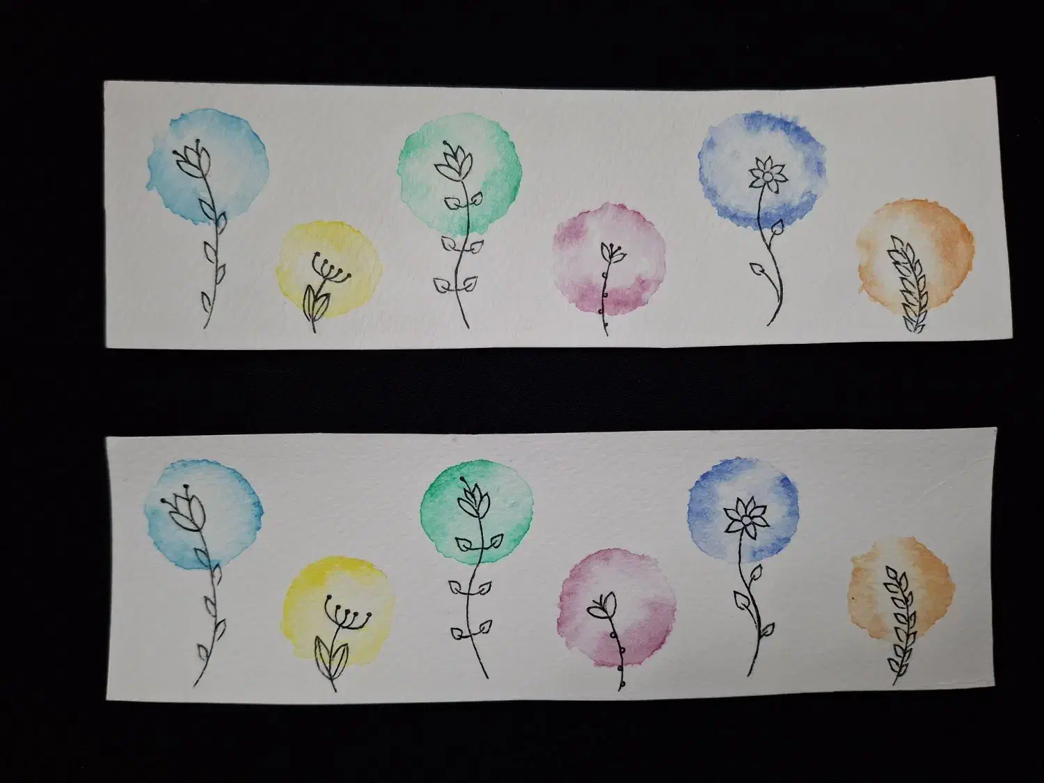 بوک مارک آبرنگی|تابلو، نقاشی، عکس|قم, انصار‌الحسین|دیوار