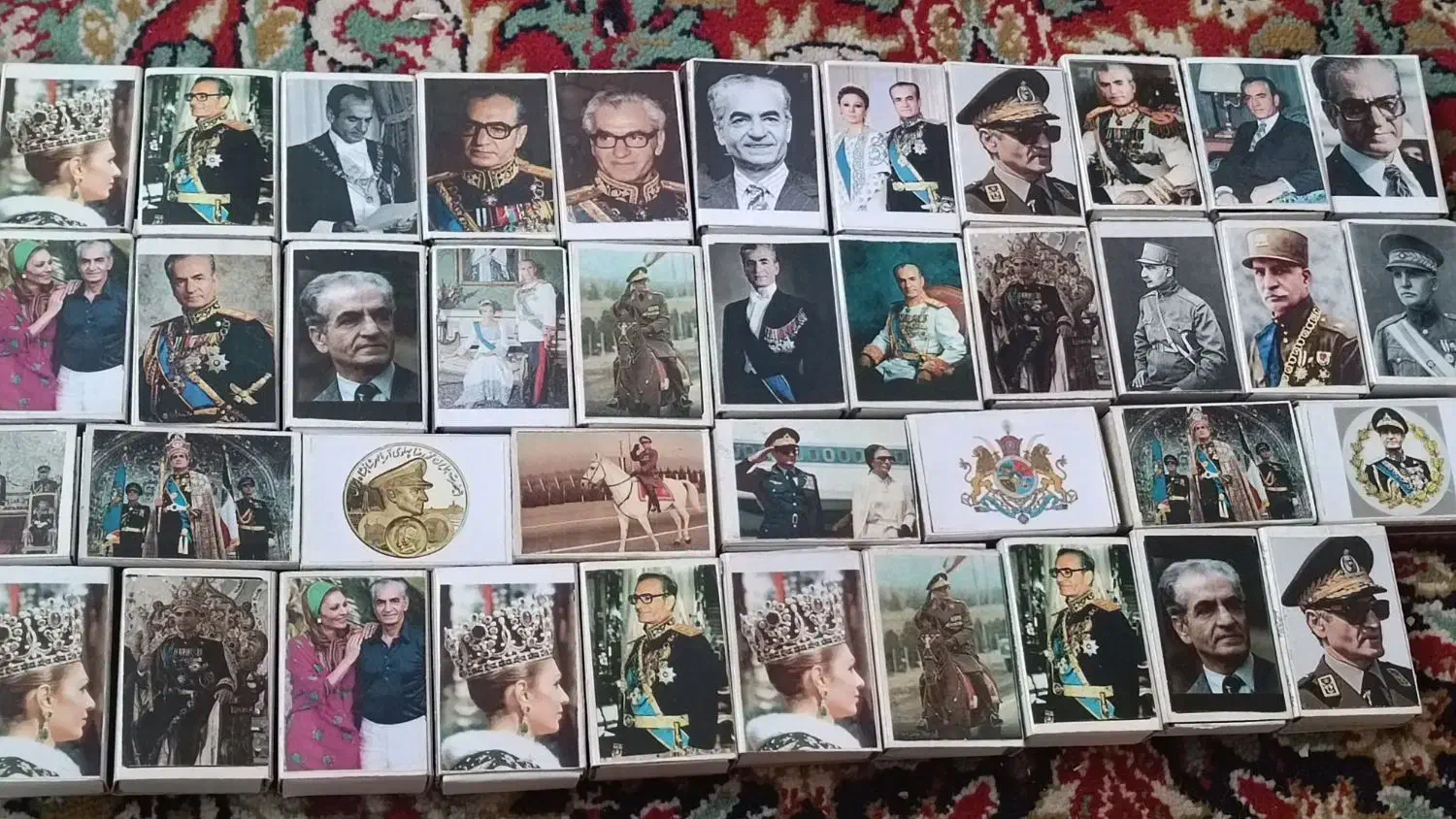 کبریت های کلکسیونی باتصویر رضاشاه و محمدرضاشاه|کلکسیون و سرگرمی|همدان, |دیوار