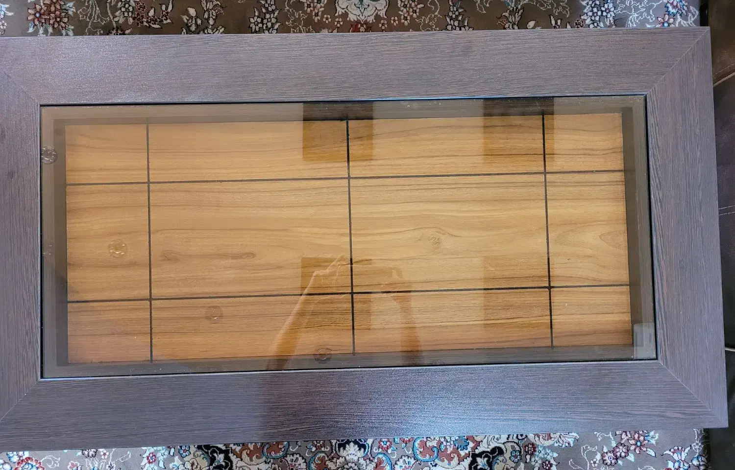 میز جلو مبلی شیشه ای با دو عسلی|مبلمان خانگی و میز عسلی|کاشان, مفتح|دیوار