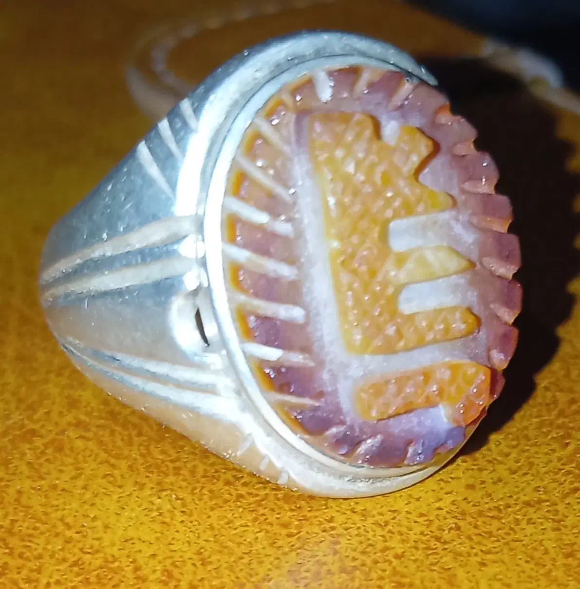 انگشترنقره بانگین عقیق|جواهرات|عنبرآباد, |دیوار