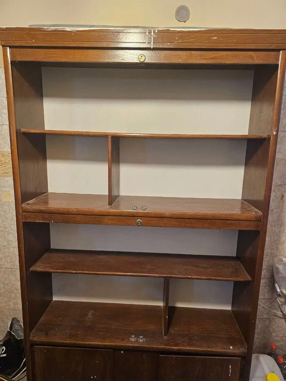 کمد یا کتابخانه چوبی ام دی اف|کتابخانه، شلف، قفسههای دیواری|ساوه, |دیوار