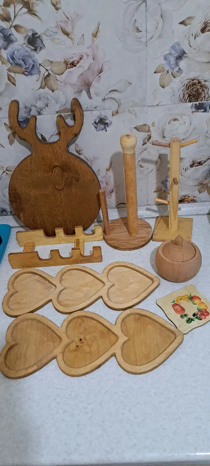 وسایل چوبی نو|ظروف سرو و پذیرایی|آمل, |دیوار