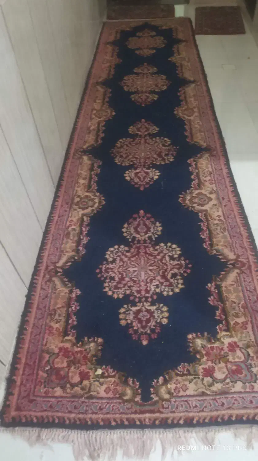 تو راهرویی دستباف ابعاد3در1.5|فرش|کرمان, |دیوار