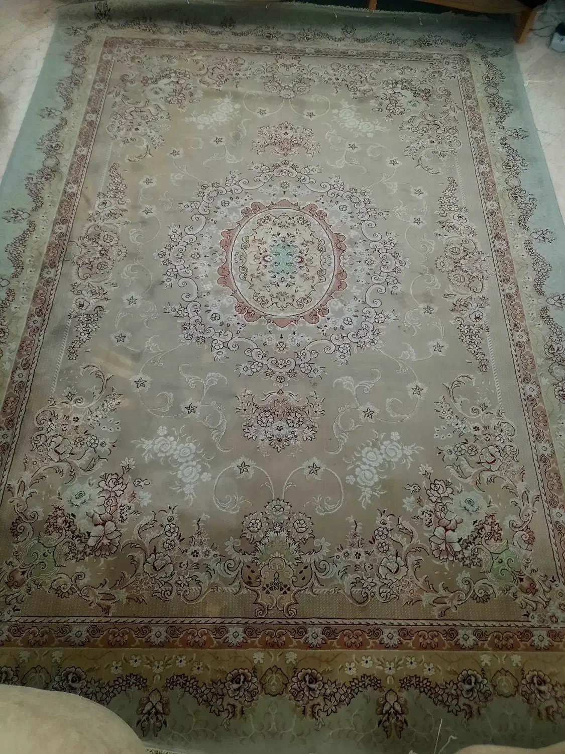 ۴ تخته فرش ماشینی مشهد زمینه کرم|فرش|تهران, باغ فیض|دیوار