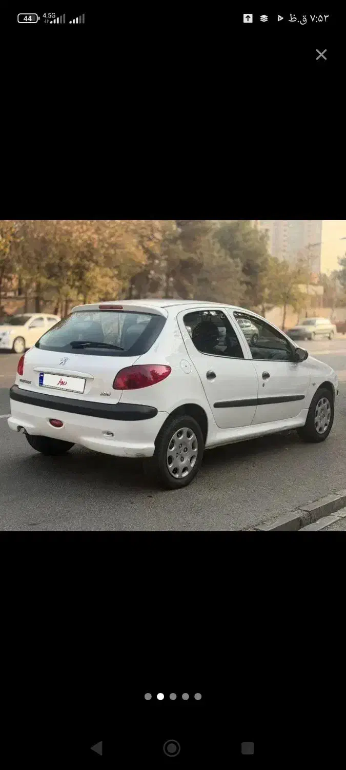 206 سفید تیپ 5 مدل 96|خودرو سواری و وانت|تهران, زنجان جنوبی|دیوار