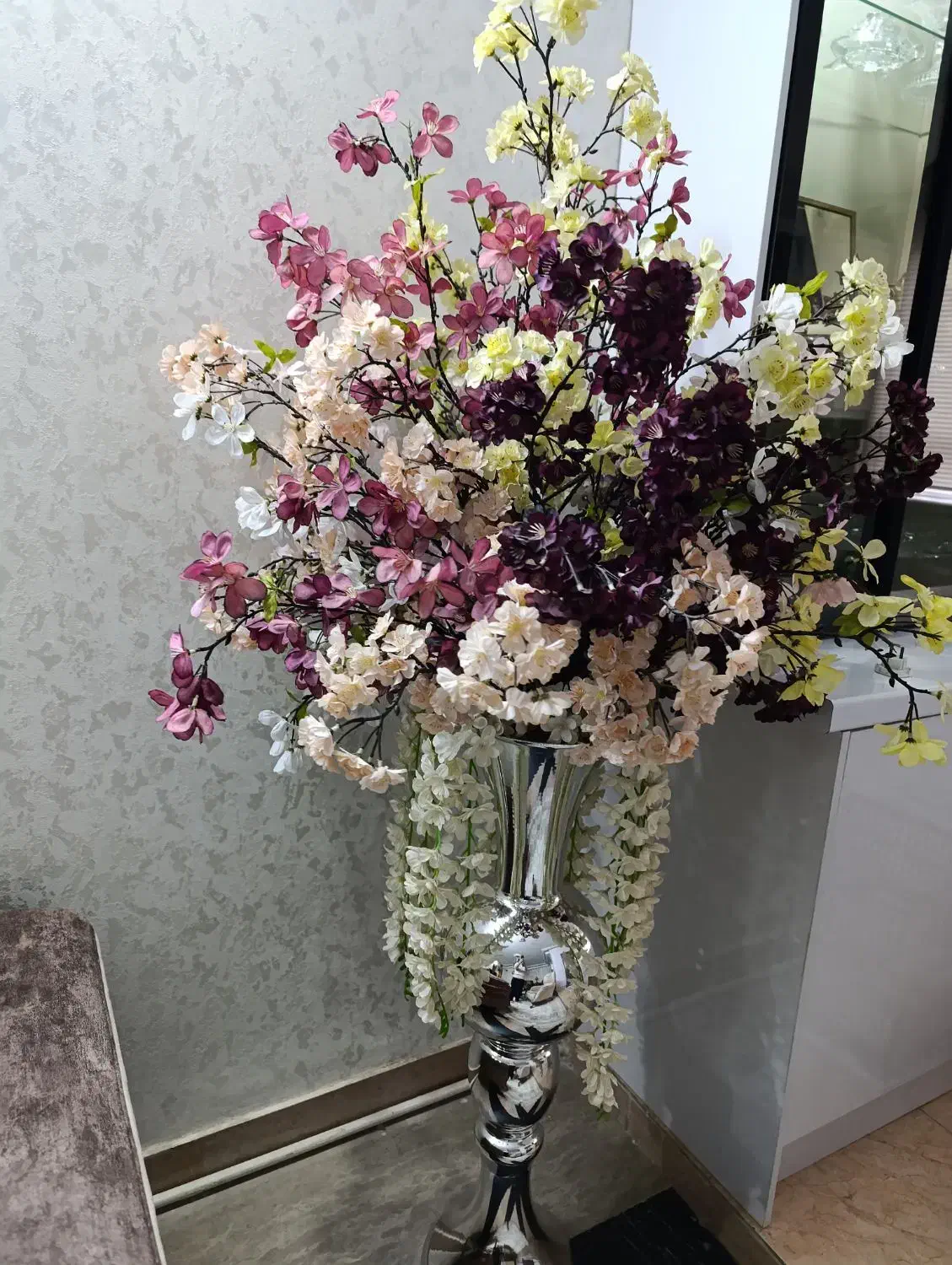 گل مصنوعی با گدان|گل مصنوعی|ری, شهرری|دیوار