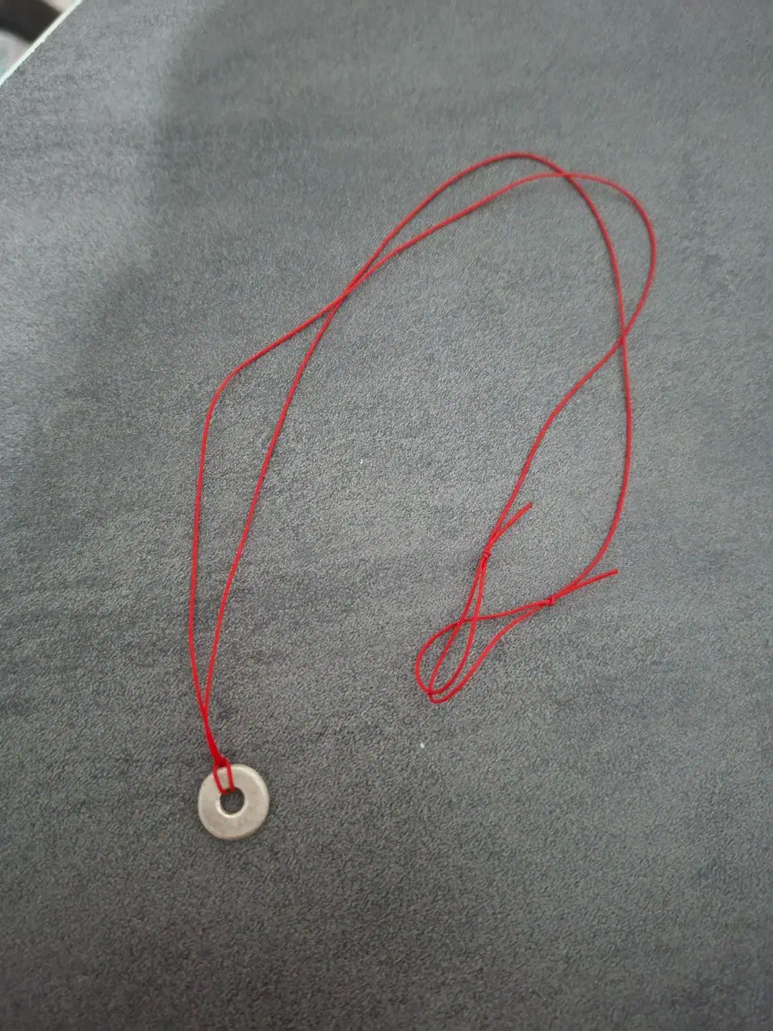 گردنبند نخی با آویز نقره|بدلیجات|مراغه, |دیوار