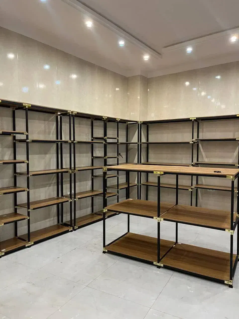 فروش قفسه چوب و فلز نو|کتابخانه، شلف، قفسه‌های دیواری|شاهرود, |دیوار