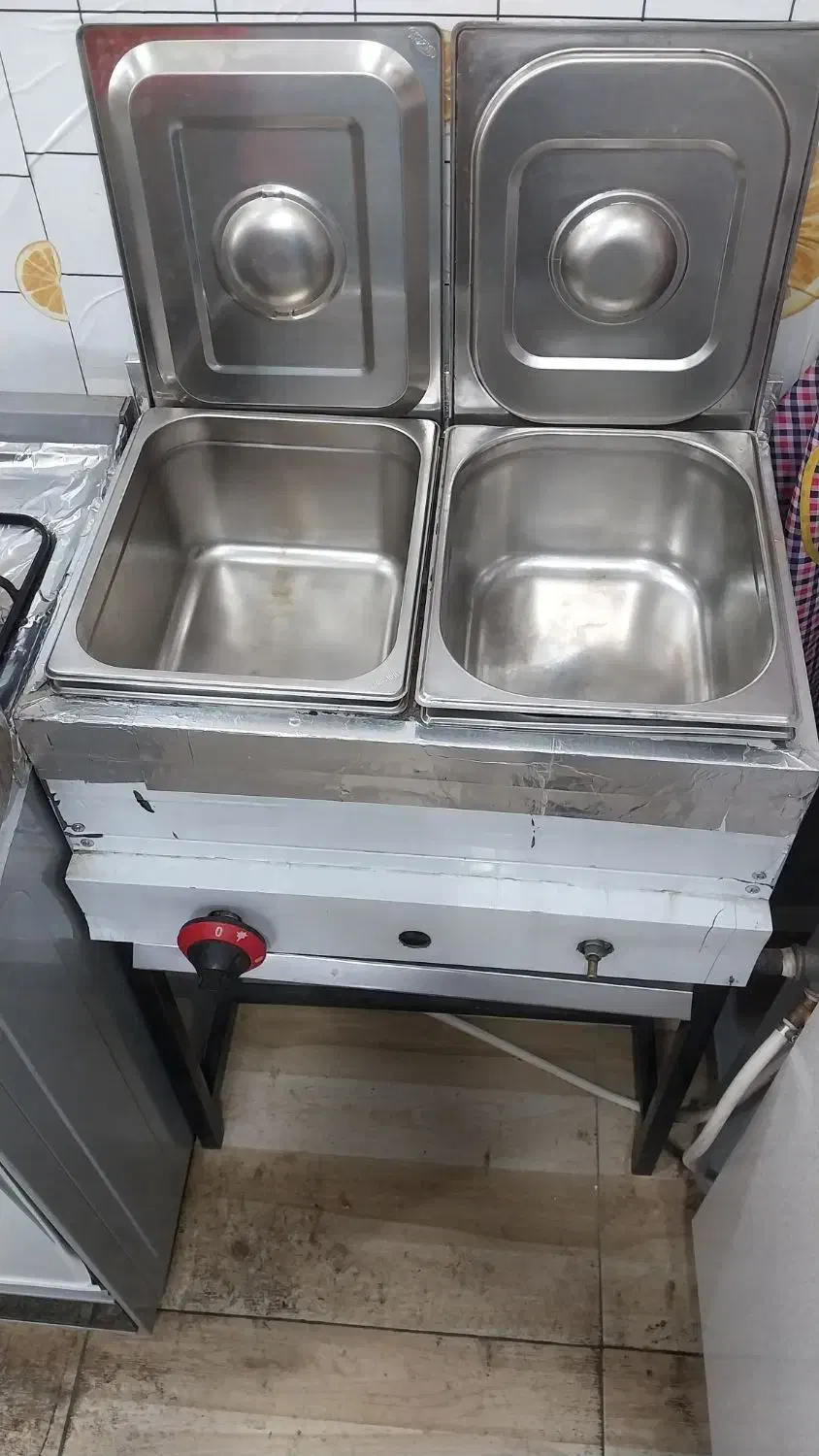 یک عدد بنماری ۲ لگنه و سرخ کن گازی|فروشگاه و مغازه|معصومیه, |دیوار