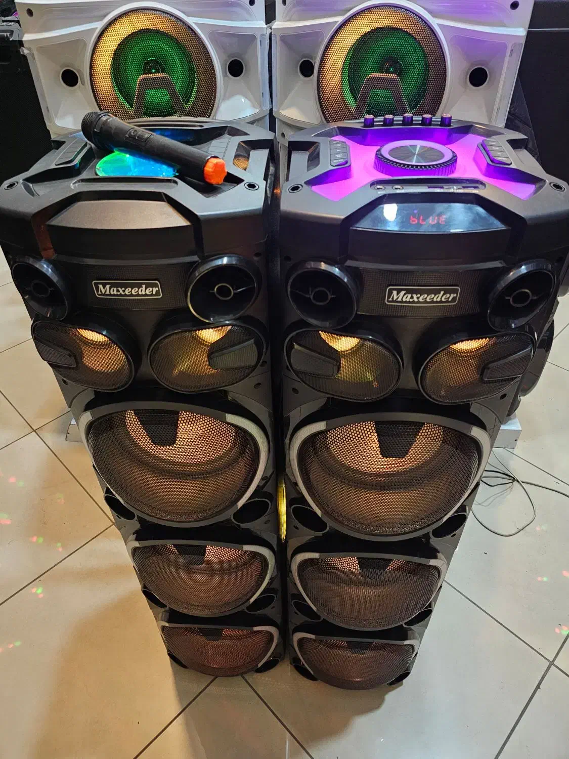 اسپیکر باند سیستم صوتی مکسیدر درحدنو با میکروفون|سیستم صوتی خانگی|تبریز, |دیوار