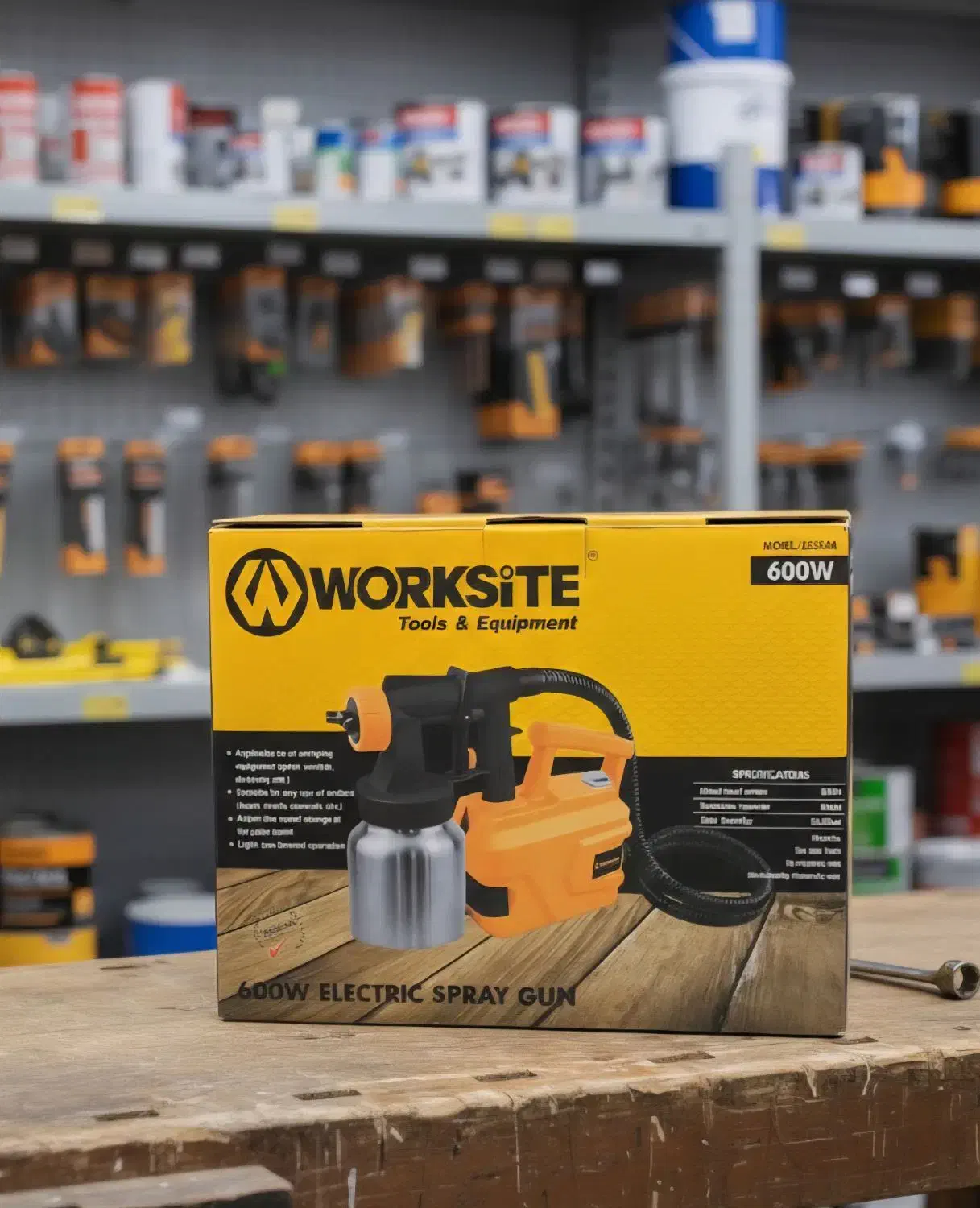 پیستوله برقی رنگ پاش 600وات خرطومی گارانتی ورکسایت|مصالح و تجهیزات ساختمان|هشتگرد, شهرک راه آهن|دیوار