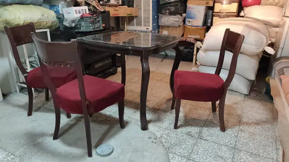 میز غذاخوری چهار نفر ه|میز و صندلی غذاخوری|دهدشت, |دیوار