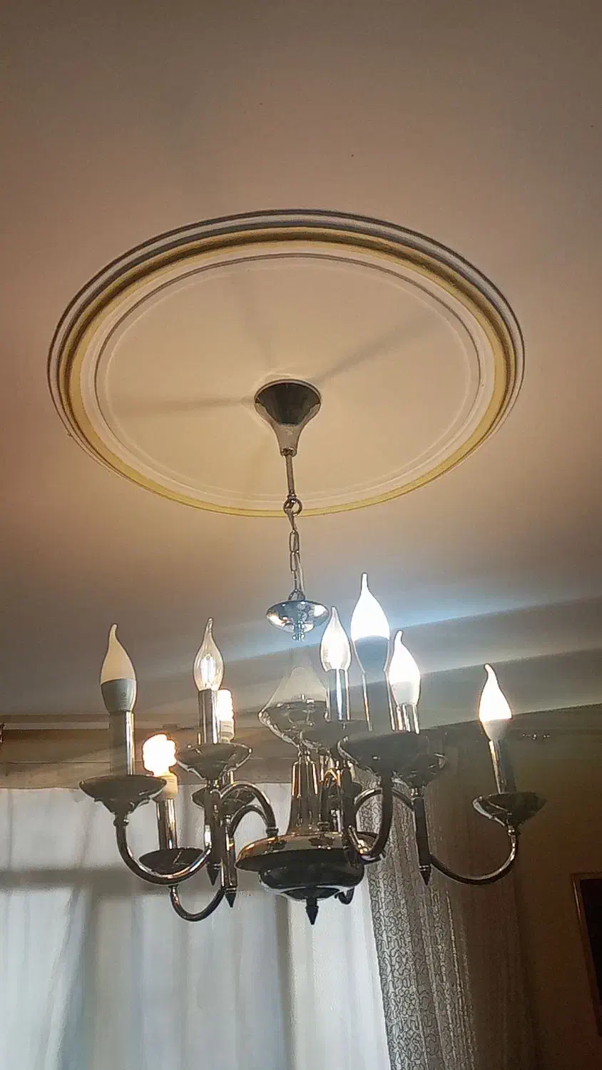 لوستر سیلور ابکاری شده|لوستر و چراغ آویز|پردیس, فاز ۸|دیوار