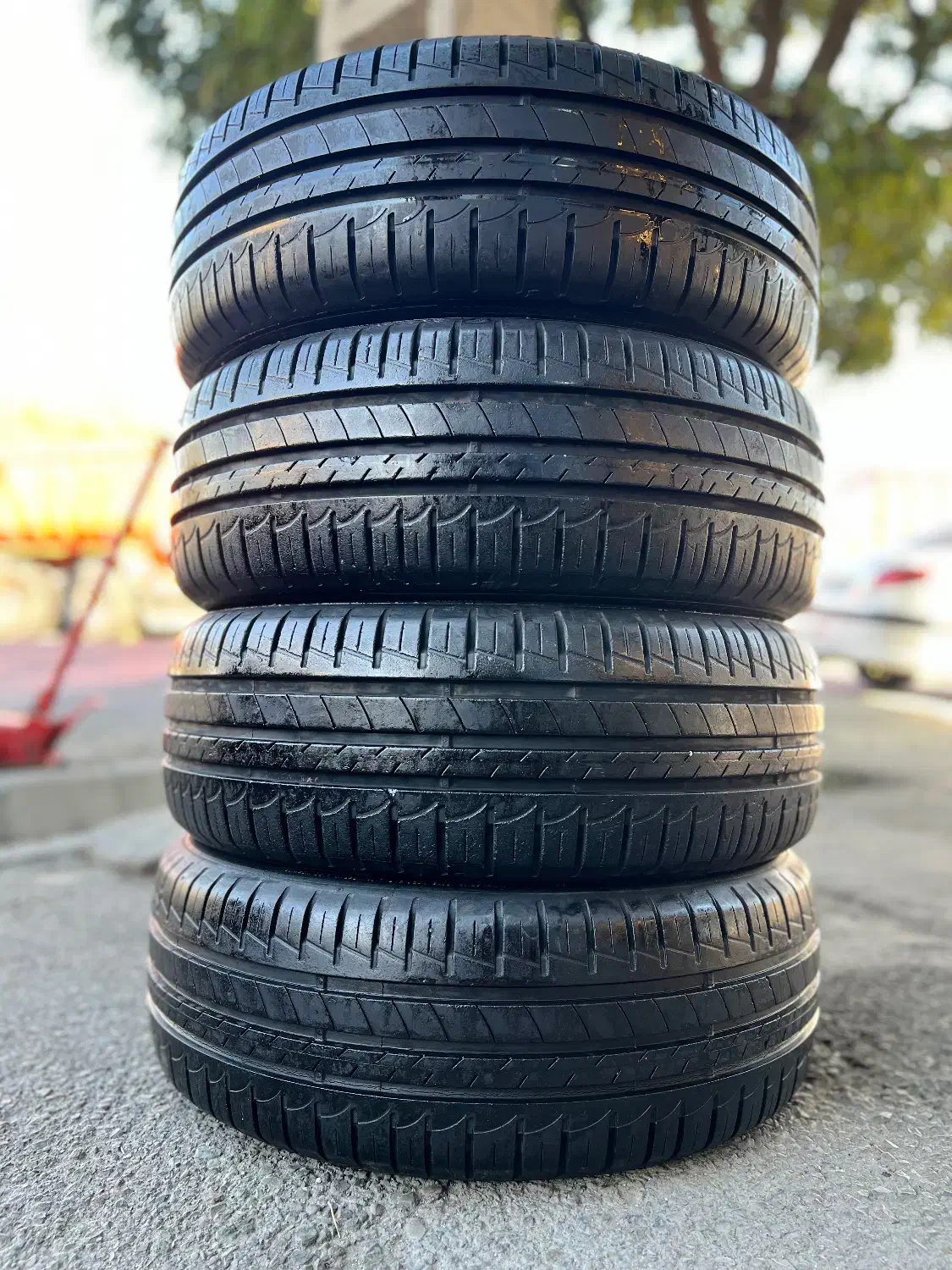 چهار حلقه لاستیک فاق کوتاه GOODYEAR سایز 185/55/15|قطعات یدکی و لوازم جانبی|تبریز, |دیوار