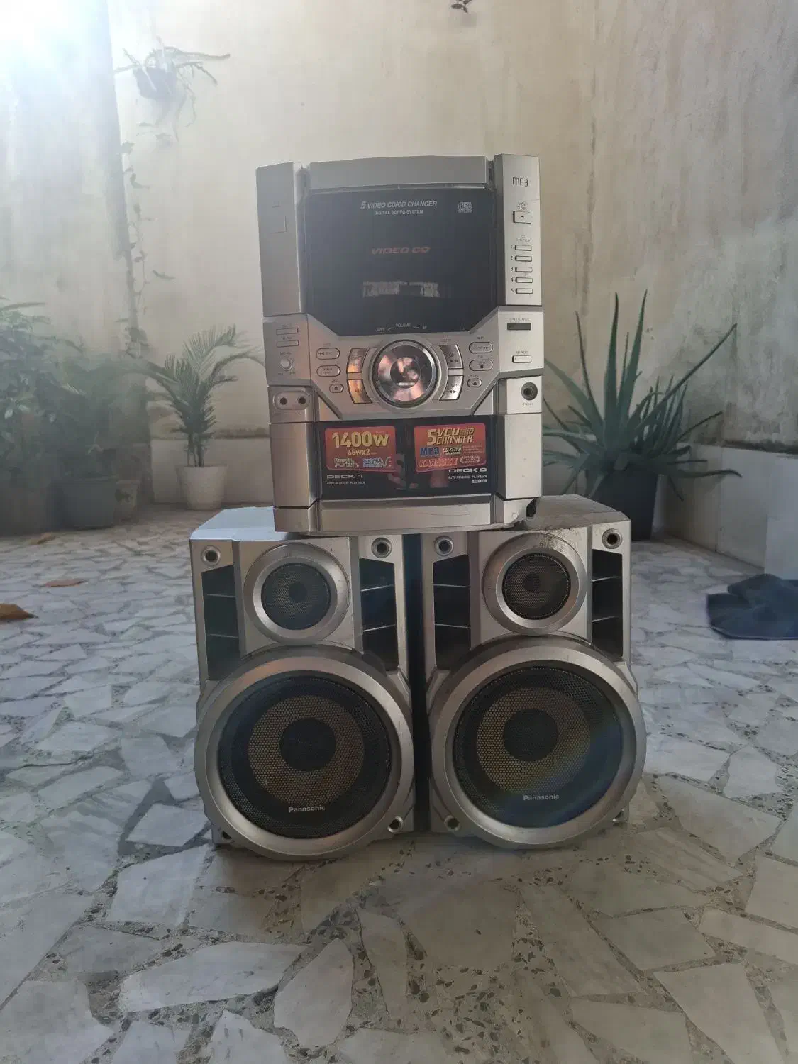 ضبط و اسپیکر پاناسونیک  قدیمی نوستالژی|سیستم صوتی خانگی|رشت, آزادگان|دیوار
