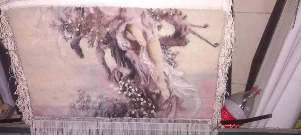 تابلوفرش دستباف نخ وابریشم|تابلو فرش|شیراز, پانصد دستگاه ارتش|دیوار