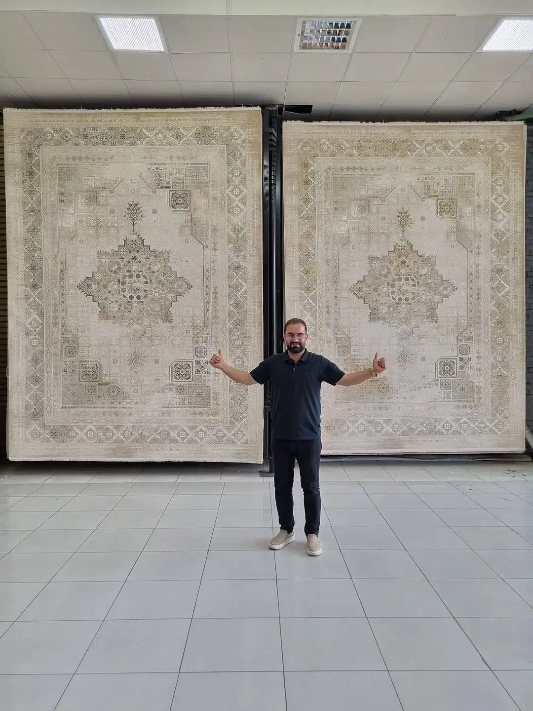 وزیر مخصوص ۱۲۰۰شانه رنگ بژه وموکا جدید|فرش|شیراز, قلات|دیوار