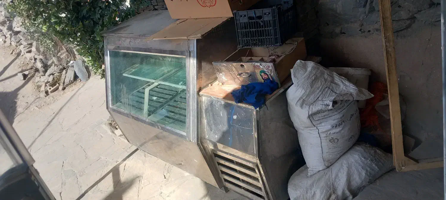 یخچال فریزر ویترینی .بدنه تمام استیل|یخچال و فریزر|طرقبه, |دیوار