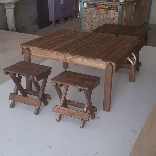 میز و صندلی تاشو|میز و صندلی غذاخوری|اهواز, باغ شیخ|دیوار