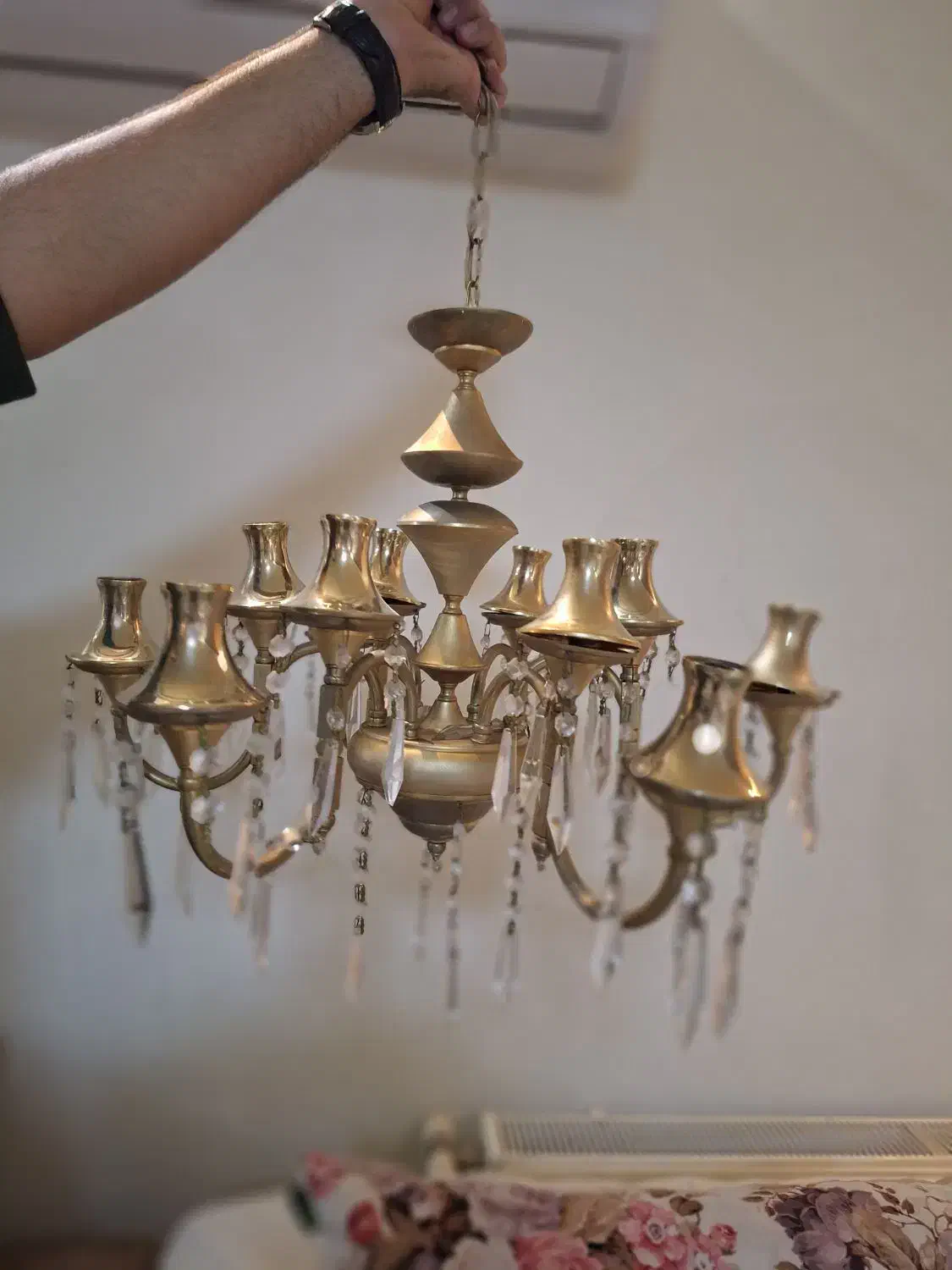 لوستر ۲تاو دیوار کوب دوتا ۵۰ باتخفیف ۴۰ میلیون|لوستر و چراغ آویز|تهران, شیخ هادی|دیوار