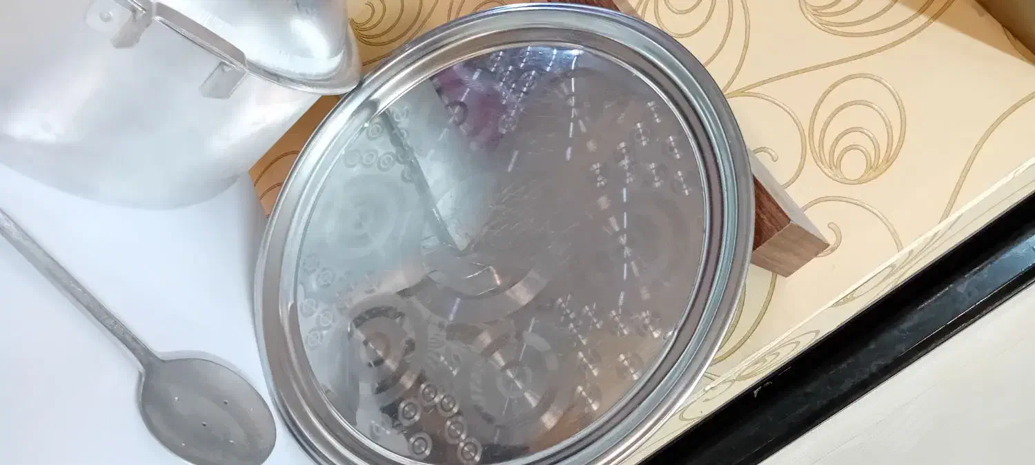 سینی استیل بزرگ نو سایز ۶۰ سانت|ظروف سرو و پذیرایی|مشهد, امیریه|دیوار