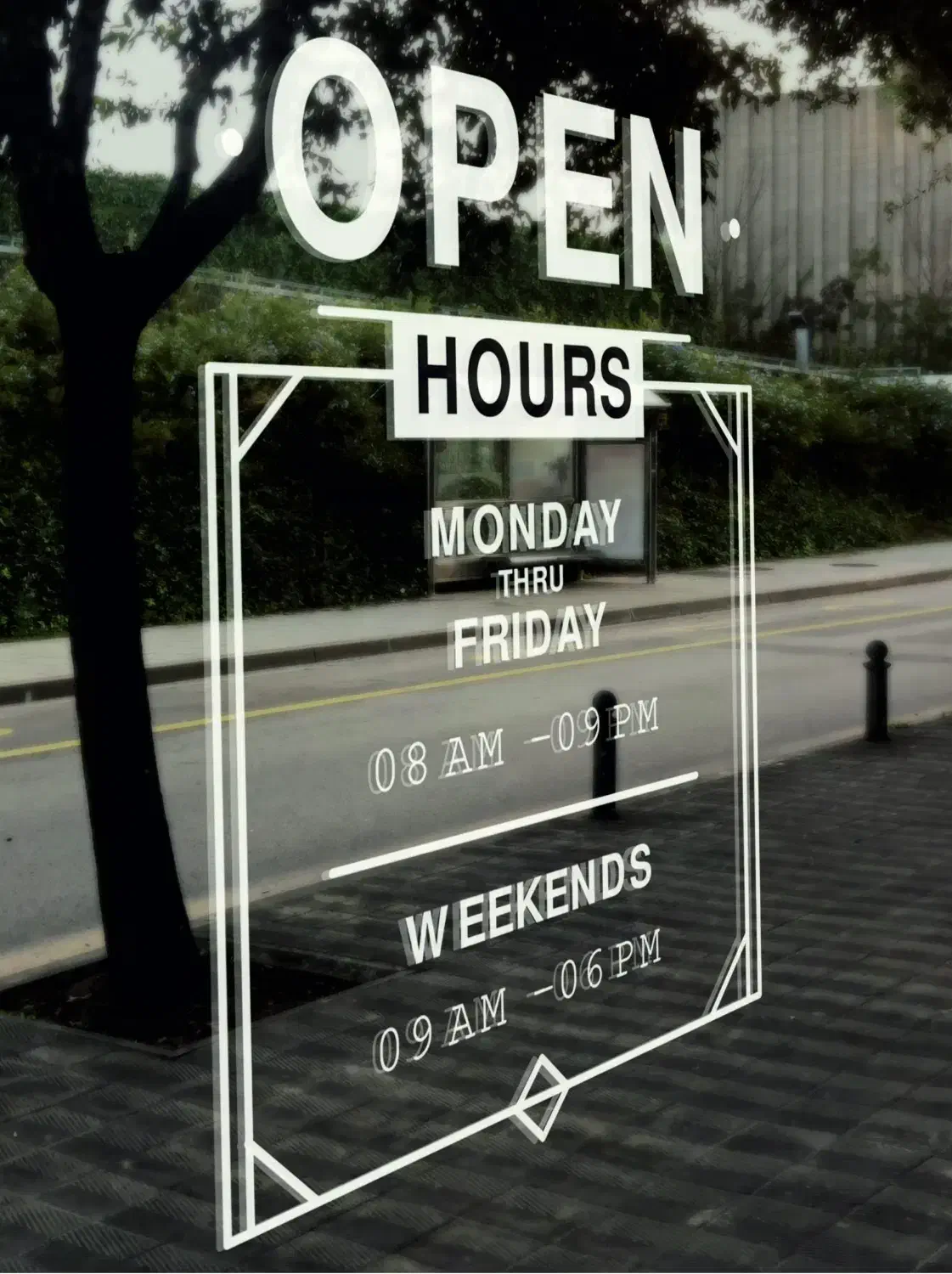 استیکر و برچسب ساعت کاری فروشگاه|فروشگاه و مغازه|قم, شاد قلی|دیوار