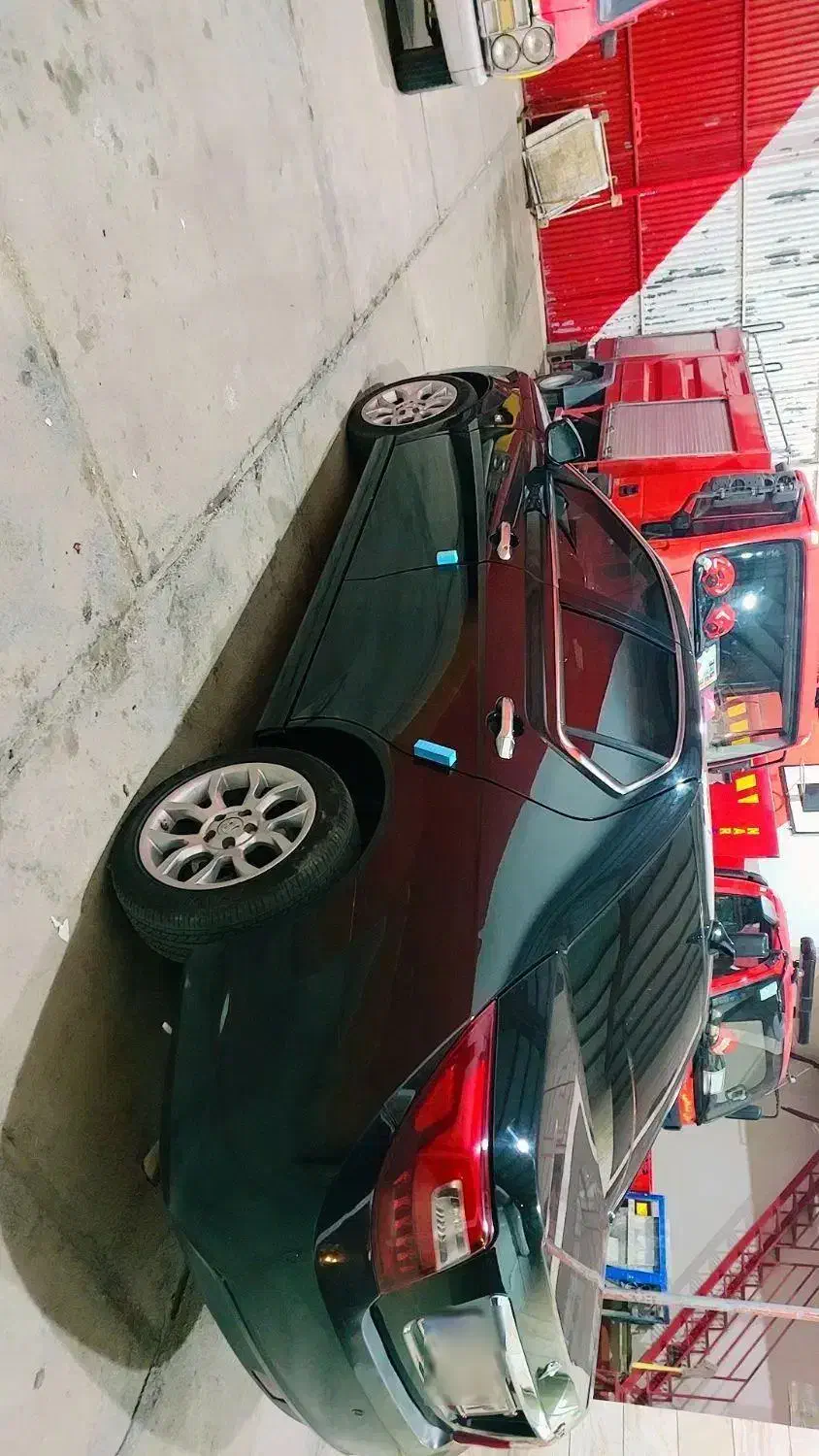 دنا مشکی آبنوس، اپشنال ،فول.مدل 402 ولی پلاک 403|خودرو سواری و وانت|زرقان, |دیوار