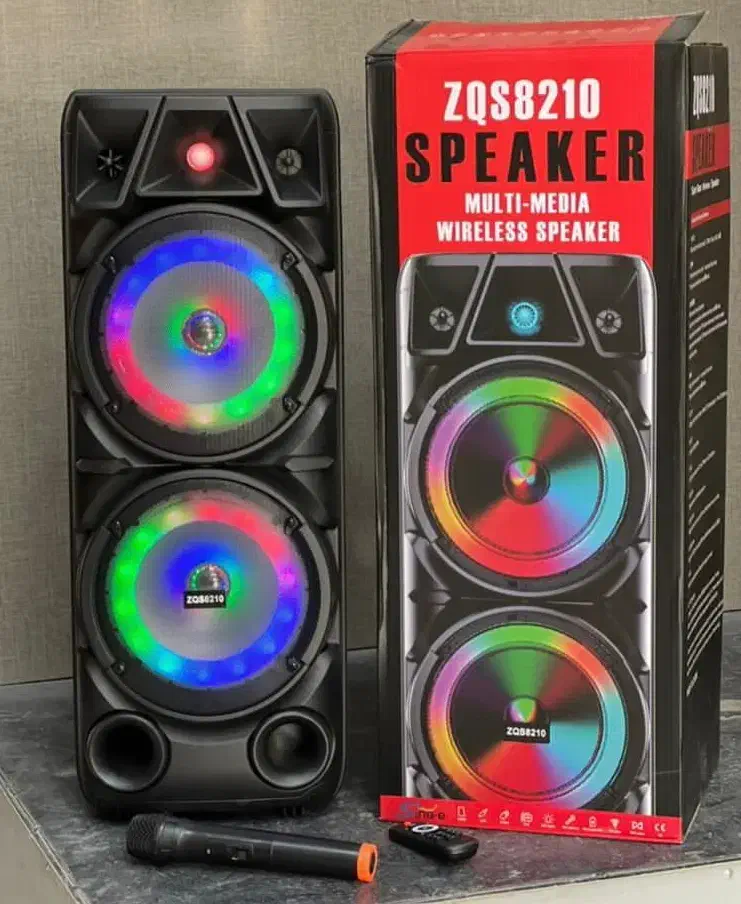 اسپیکر بلوتوثی چمدانی 16 اینچ دو باند مدل 8210-ZQS|پخش‌کننده همراه|شیراز, نصر|دیوار
