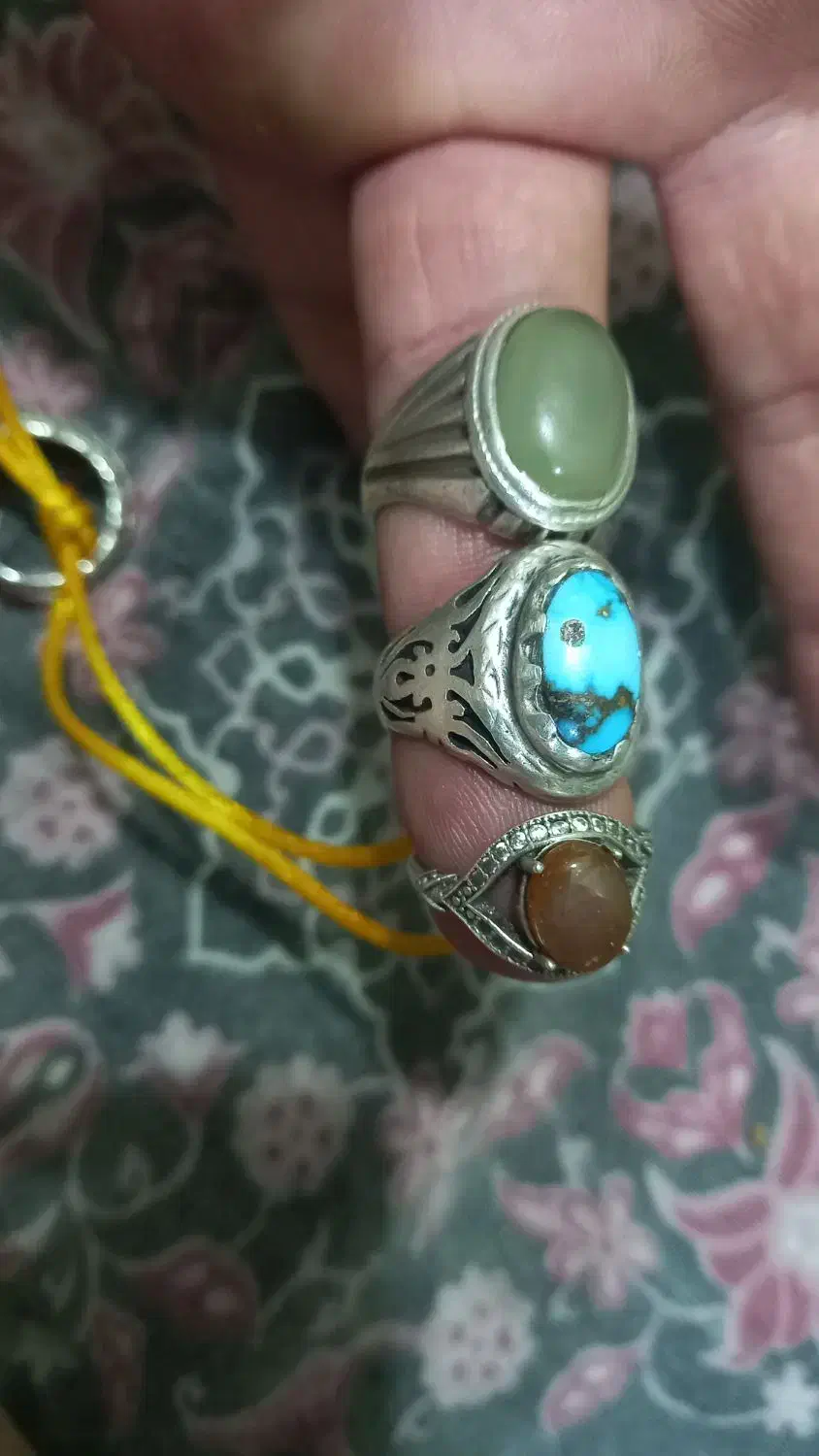 انگشتر نقره و چراغ قوه فروشی|جواهرات|ایذه, |دیوار