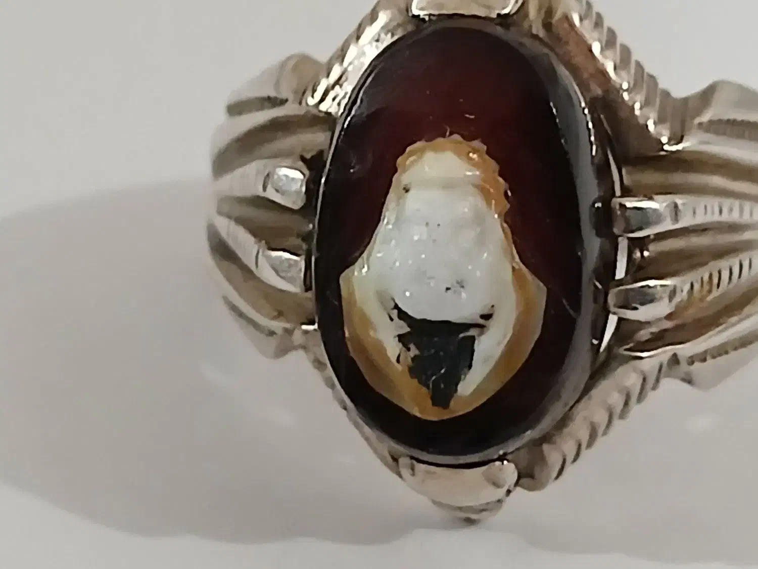 انگشتر کلکسیون شمایل بر عقیق سه پوست بسیار خاص|جواهرات|تهران, تهرانسر شرقی|دیوار