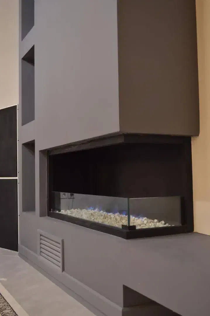 شومینه گازی /مدرن /طرح LCD دیواری|بخاری، هیتر، شومینه|قزوین, |دیوار