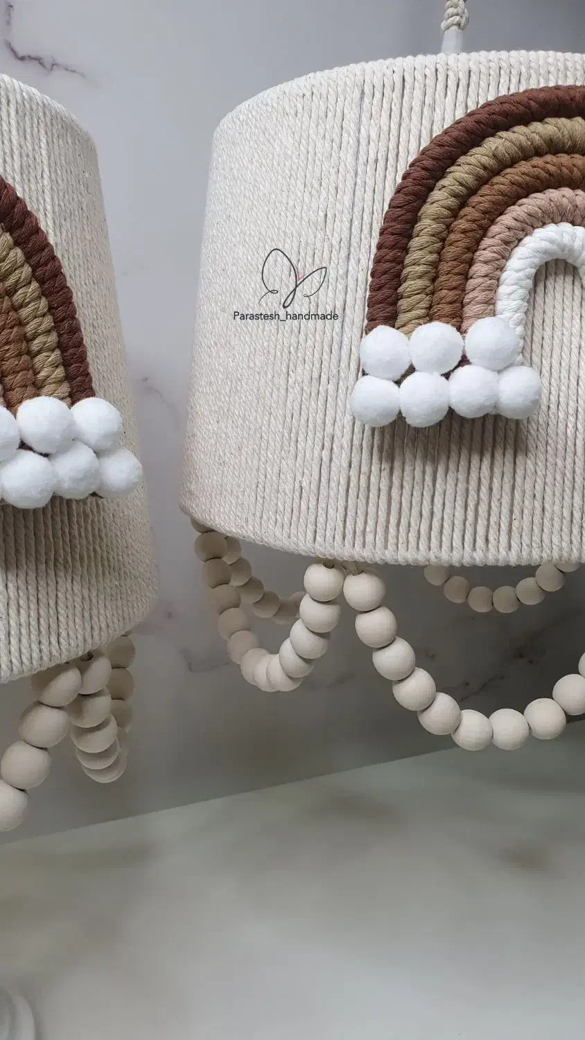 آباژور و لوستر مکرومه|صنایع دستی و سایر لوازم تزئینی|مشهد, شهید رضوی|دیوار